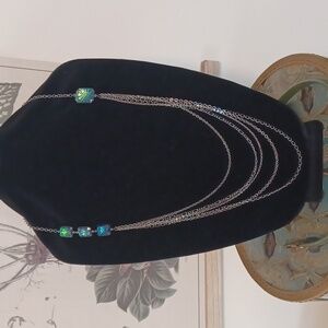 Claire's Rainbow Prims Chain Multi-layer Necklace